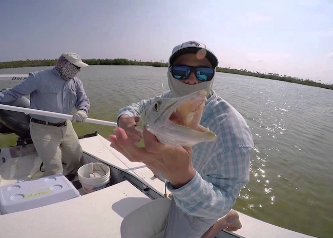 Jack and his guide working as a team for great fishing.